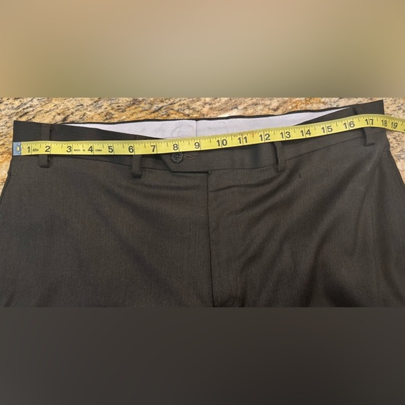 Ralph Lauren Men’s Black Dress Pants Flat Front Size 36x32 - Picture 5 of 6